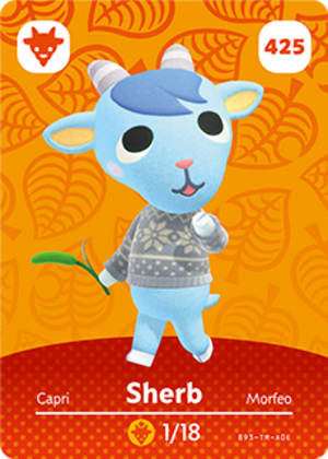 Sherb amiibo card