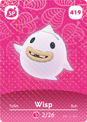 Wisp amiibo card