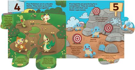 Pokémon Primers 123 Book Interior Spread 1 (flaps Open)