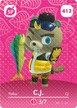 C.J. amiibo card